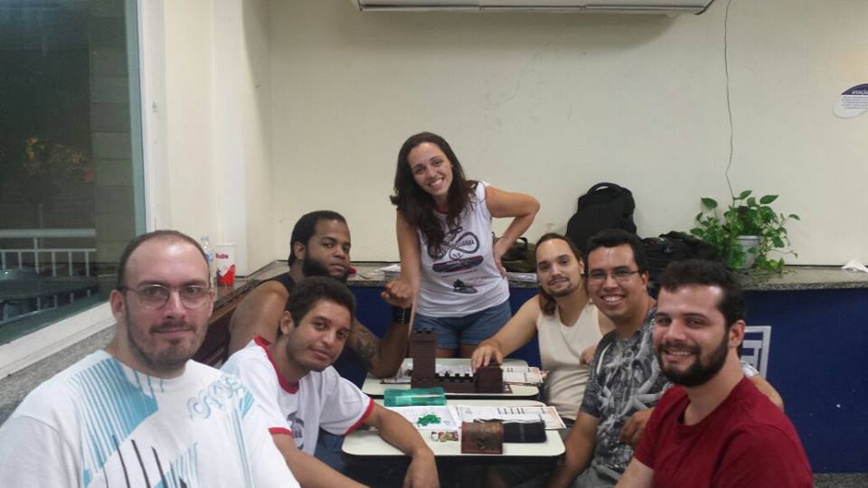 Luciana Fortuna mestrando Lenda dos Cinco Anéis RPG no Encontro da REDERPG no Bob's